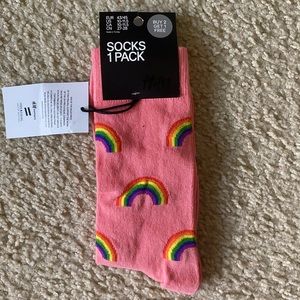 Pink Rainbow High Socks
